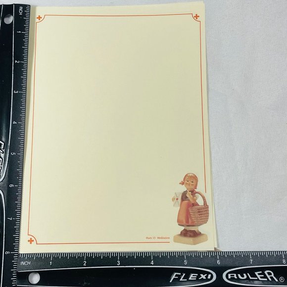 Vintage 1992 Hummel Stationary Hum #13 Meditation 2 Sheets & 2 Envelope Unused - Picture 8 of 10